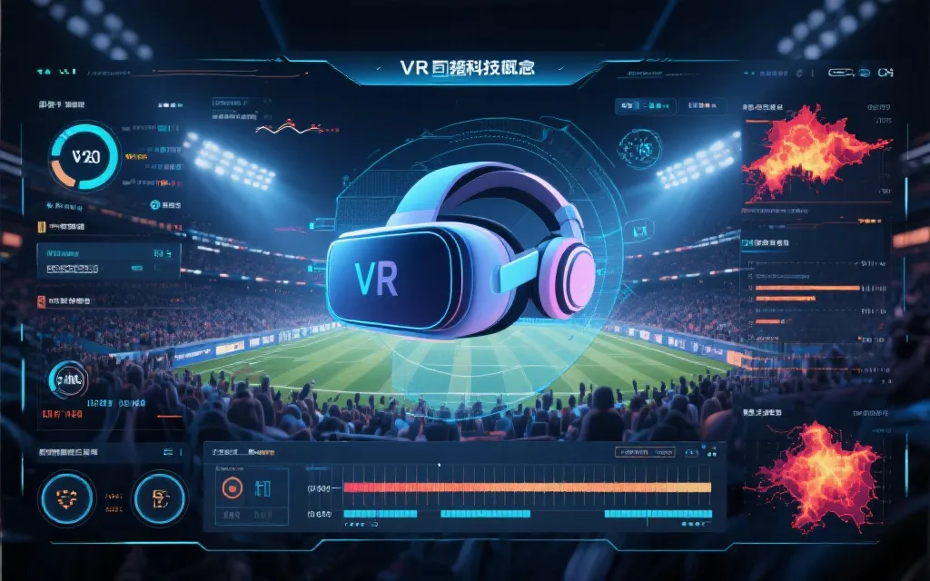 AI 即时剪辑与数据可视化界面概念图，展示时间轴、高能片段标记与热力图叠加